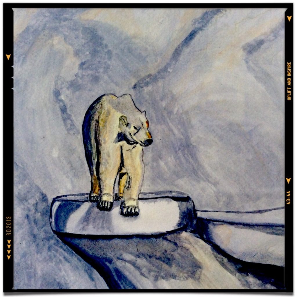 Watercolour Polar Bear By Truth Devour